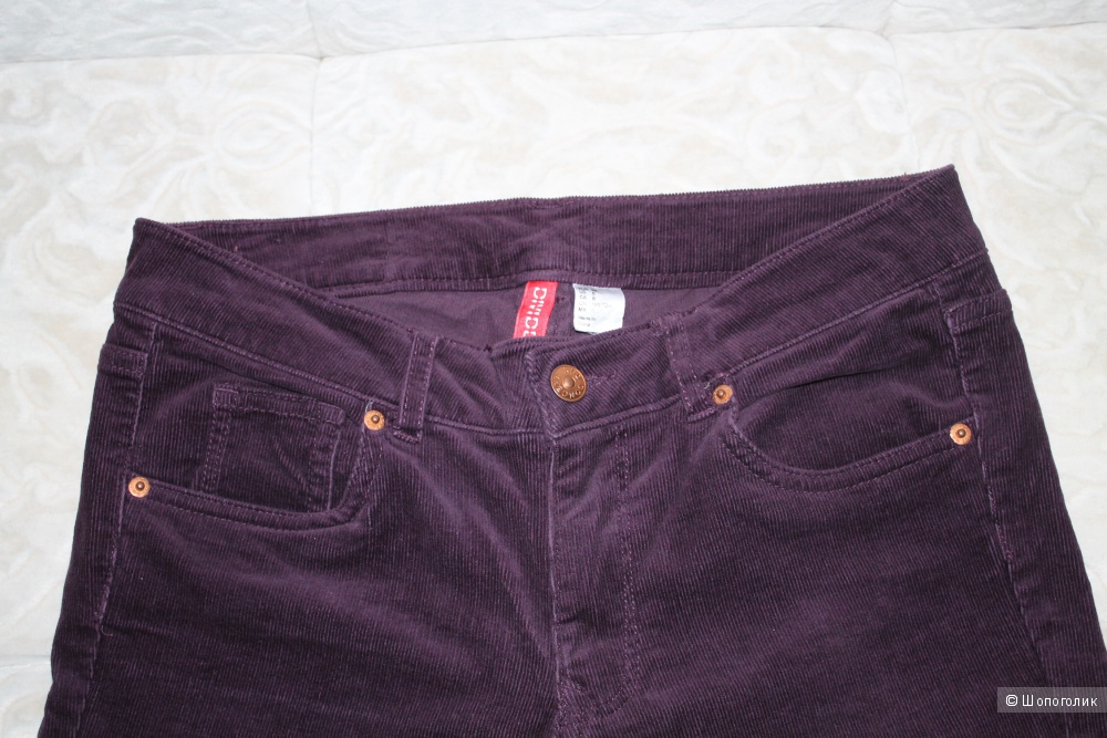 Вельветовые джинсы бренда Н&М, размер 38 EUR