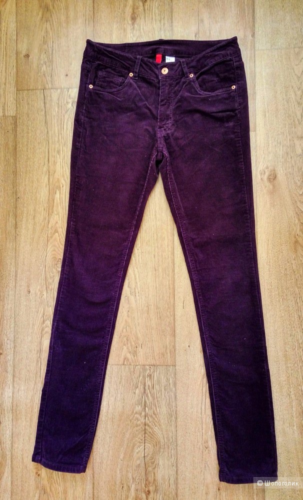 Вельветовые джинсы бренда Н&М, размер 38 EUR