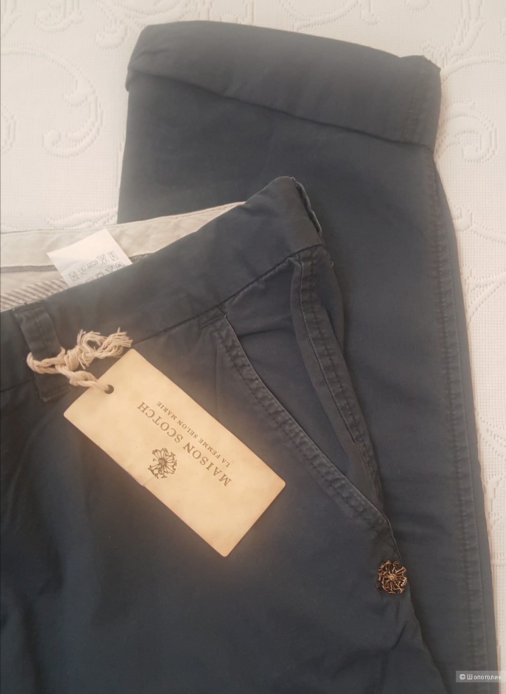 Брюки-чиносы Maison Scotch р. 32/32, цвет синий