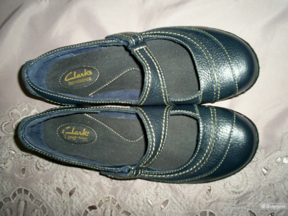 Кожаные туфли от Clarks h 6,5 анг. на 40 рус.