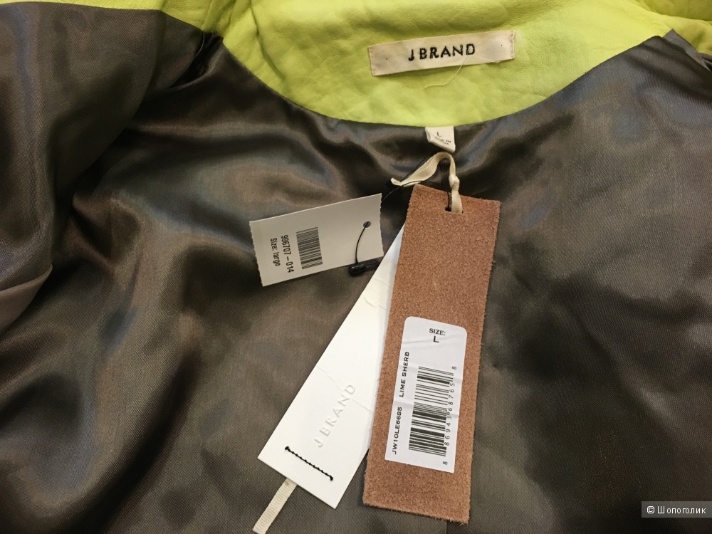 Кожаная куртка-косуха J BRAND, размер L, на рос. 48