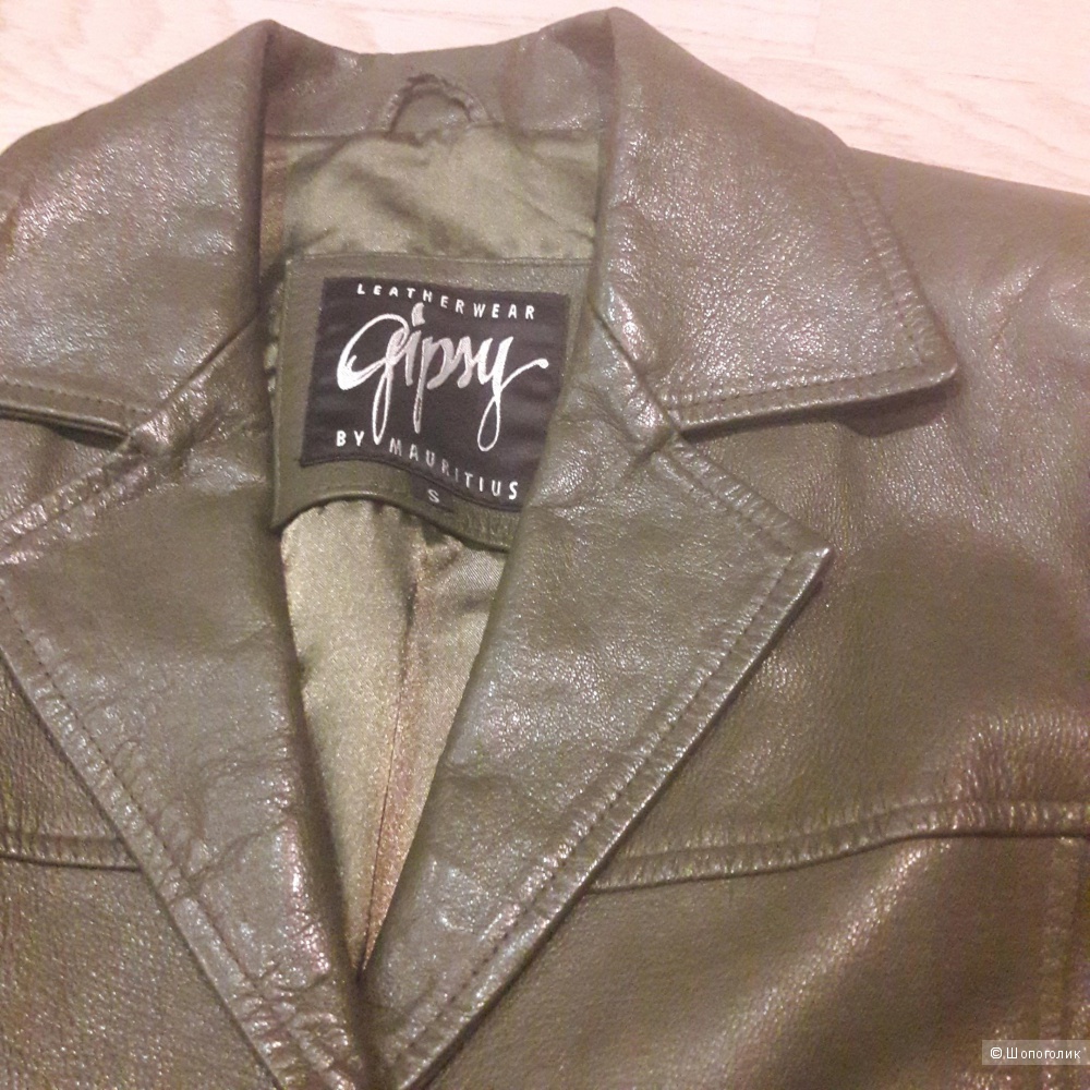 Кожаная куртка пиджак Gipsy by Mauritius размер 44-46