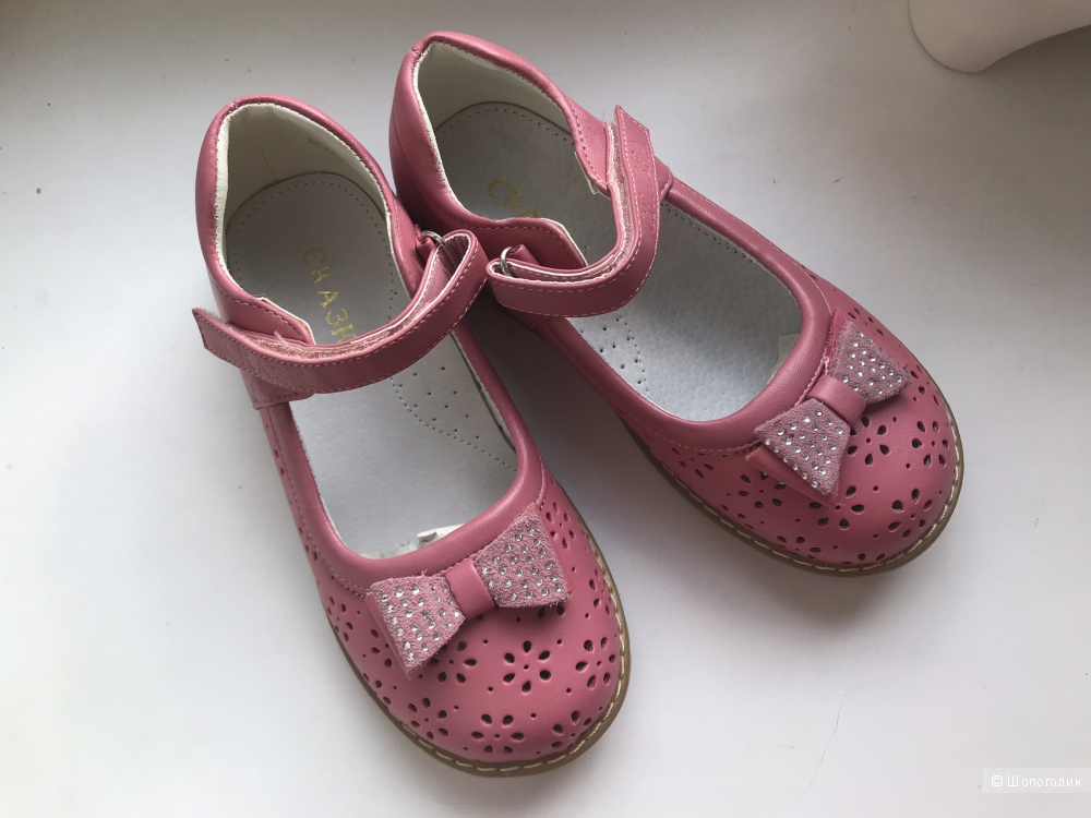 Кожаные туфли для девочек "Сказка", 30 размер