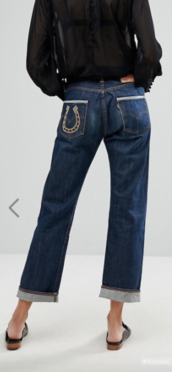 Джинсы-бойфренды Reclaimed Vintage Revived Levis, р. 48 (W36/L30