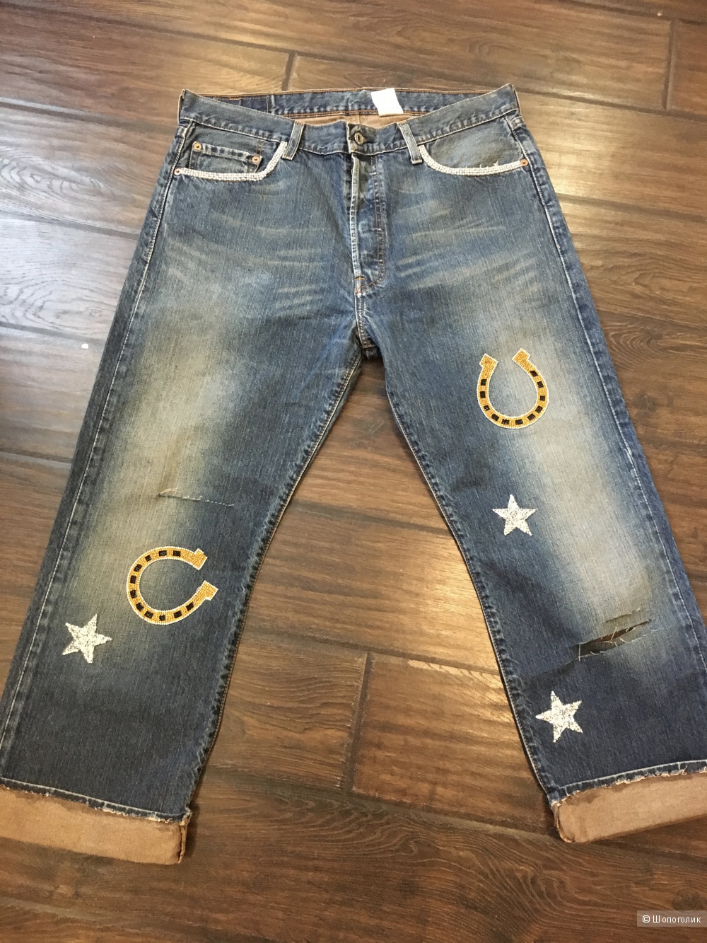 Джинсы-бойфренды Reclaimed Vintage Revived Levis, р. 48 (W36/L30