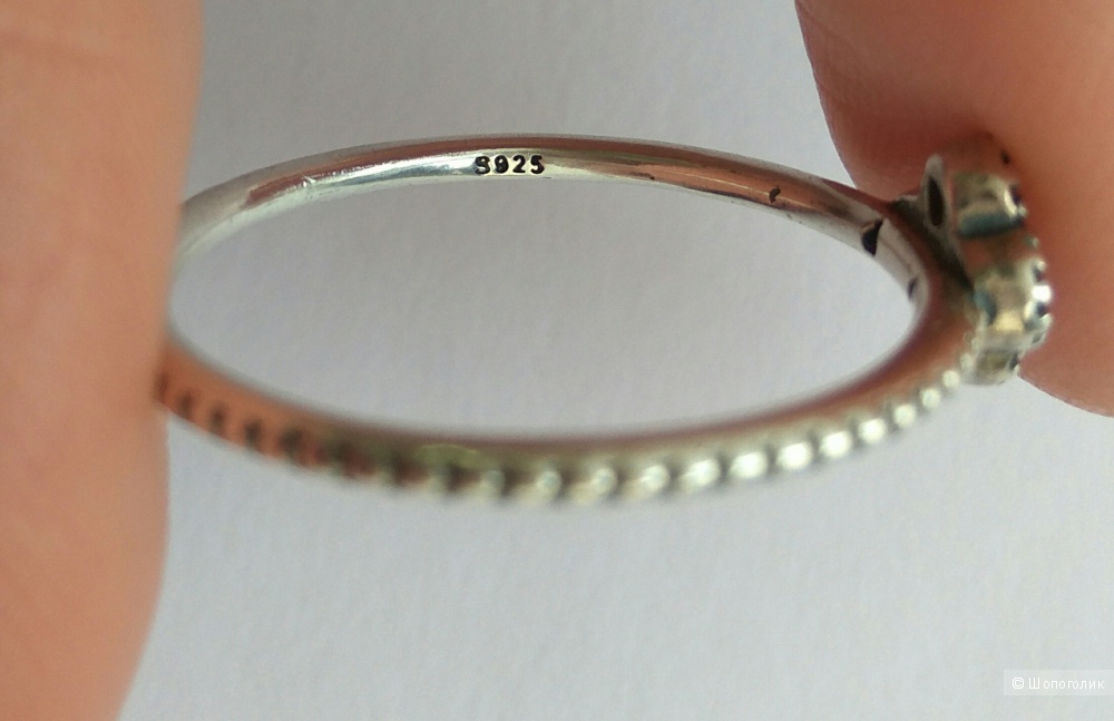 Кольцо, Pandora, серебро 925, 18-19 размер