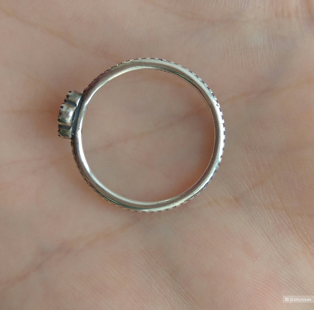 Кольцо, Pandora, серебро 925, 18-19 размер