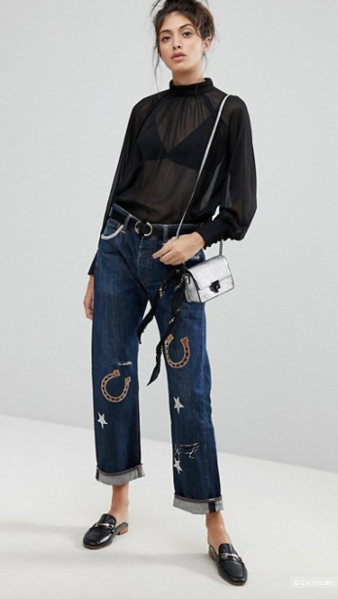 Джинсы-бойфренды Reclaimed Vintage Revived Levis, р. 48 (W36/L30