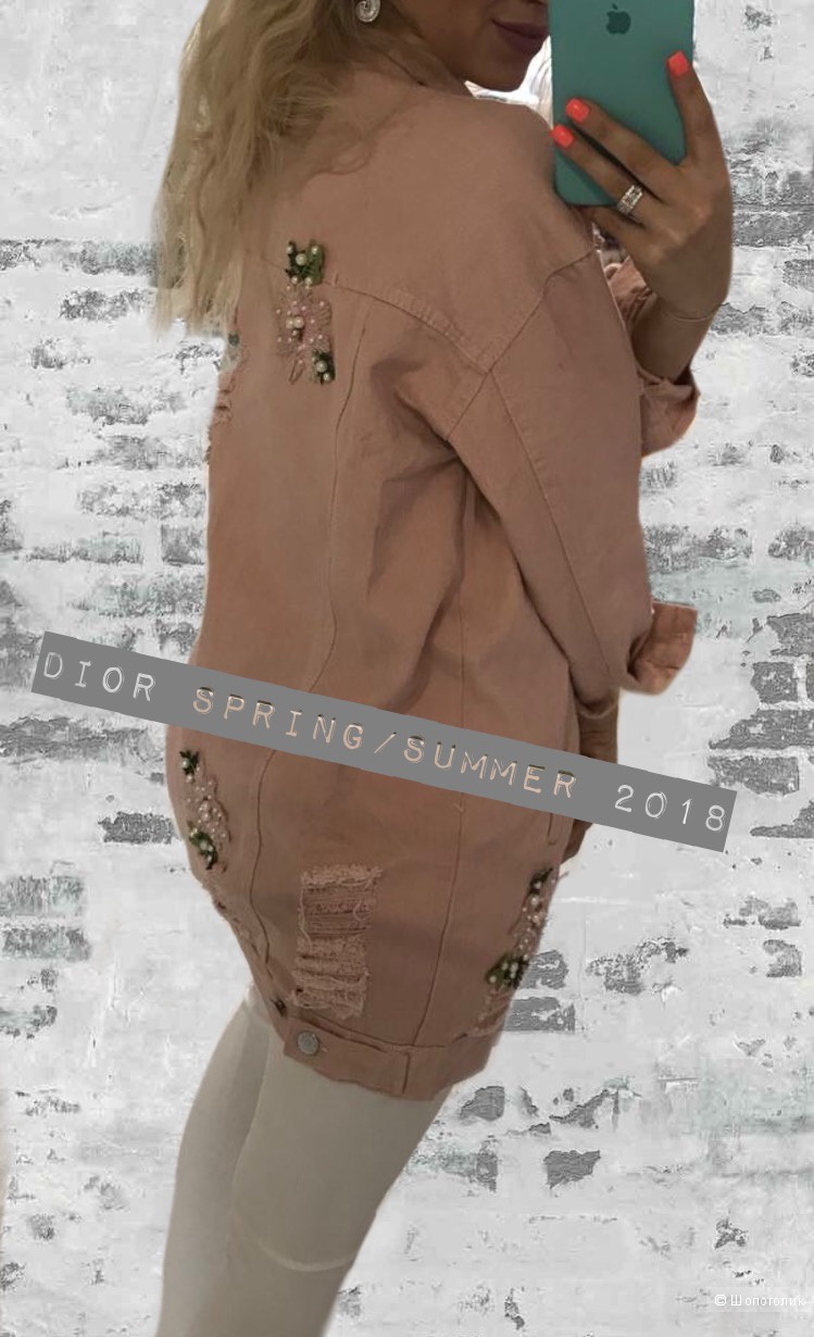 Куртка джинсовая, DIOR, реплика, oversize