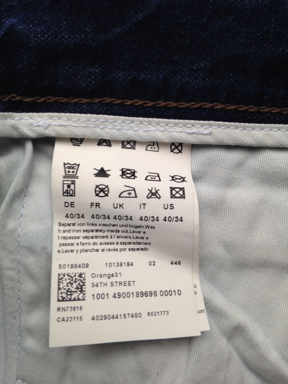 Мужские джинсы " ВOSS ORANGE ", 54-56 размер.