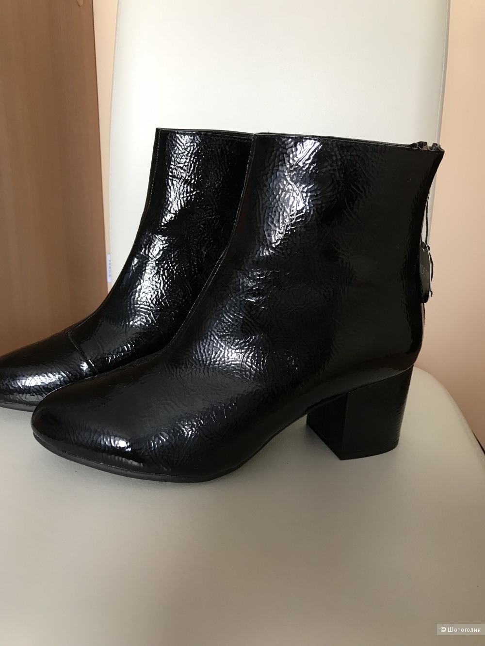 Лакированные ботильоны New Look 39 eur 6 UK.