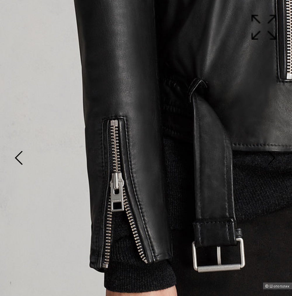 Кожаная куртка Allsaints. Размер 10UK(S)