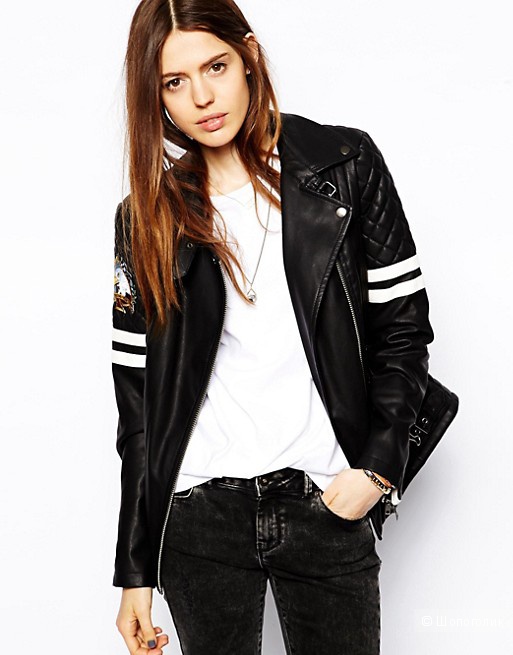 Байкерская куртка ASOS. Размер UK 14 eu 42 US 10