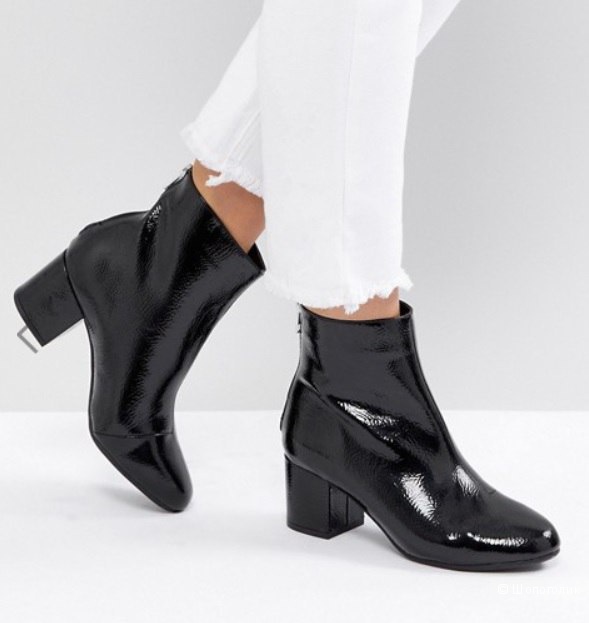 Лакированные ботильоны New Look 39 eur 6 UK.