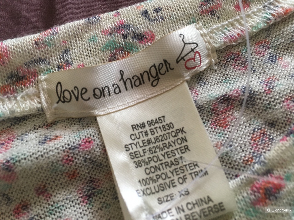 Джемпер Love on a Hander, размер XS