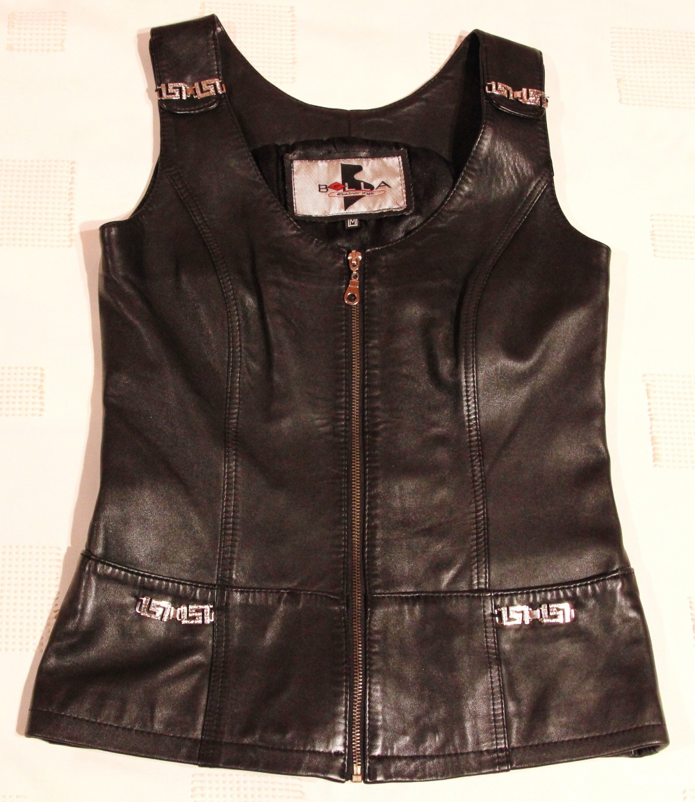 Кожаный жилет Bella Leather Club размер 44-46(М)