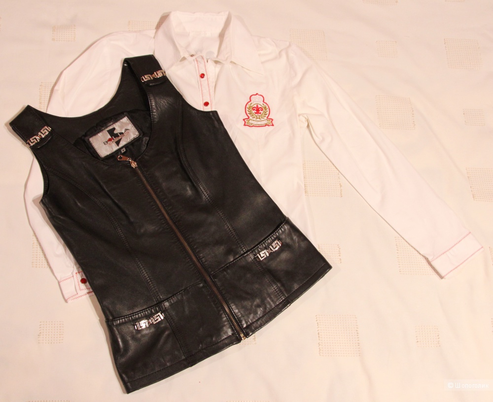 Кожаный жилет Bella Leather Club размер 44-46(М)