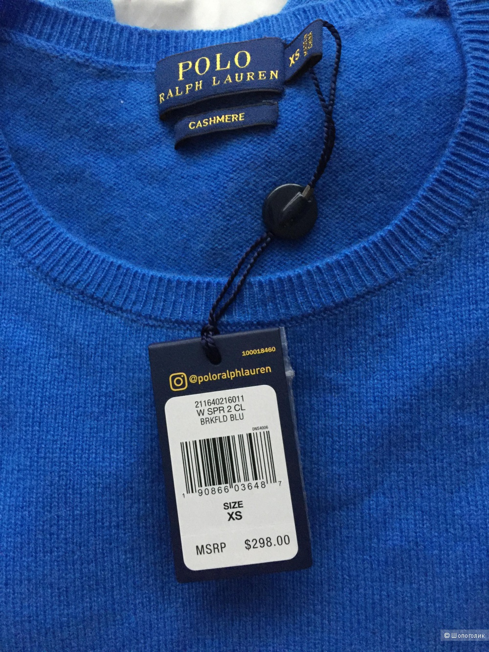 Свитер кашемир Polo Ralph Lauren размер xs-s