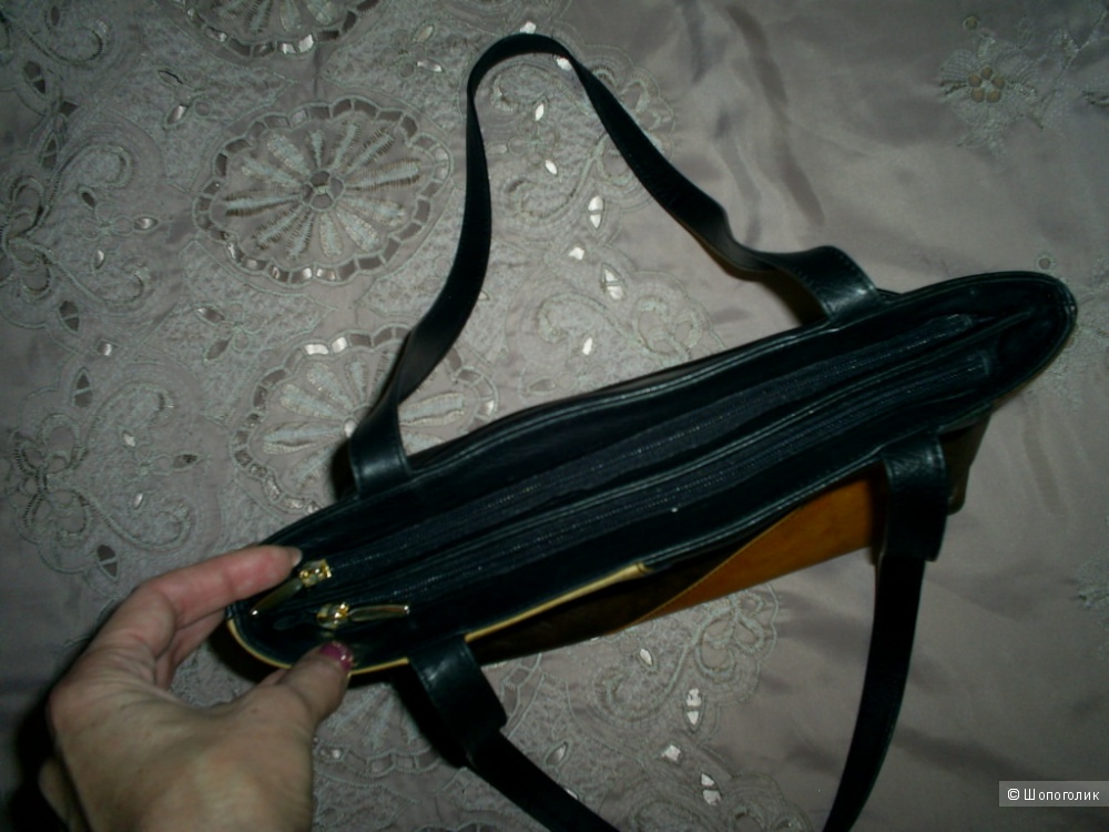 Кожаная сумка от Sirco 30-22 см.