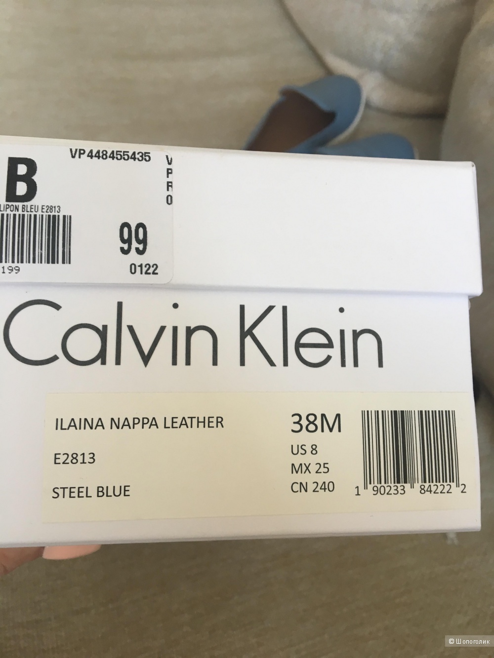 Слипоны Calvin Klein, размер 8 us