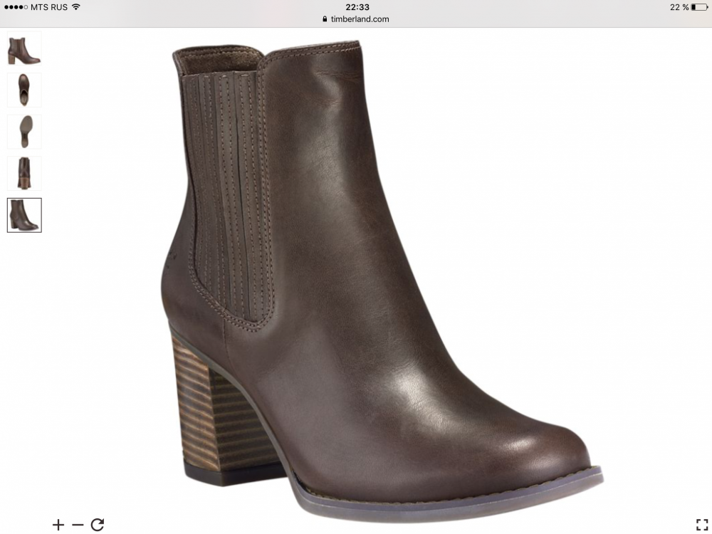 Ботинки Timberland WOMEN'S ATLANTIC HEIGHTS CHELSEA BOOTS, размер 37,5-38, натуральная кожа.