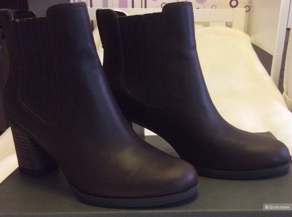 Ботинки Timberland WOMEN'S ATLANTIC HEIGHTS CHELSEA BOOTS, размер 37,5-38, натуральная кожа.