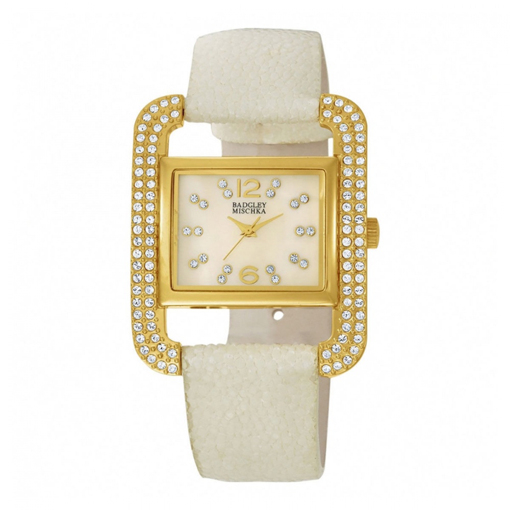 Часы Badgley Mischka Analog Casual Watch Quartz Weiß Damen BA-1082IMIV
