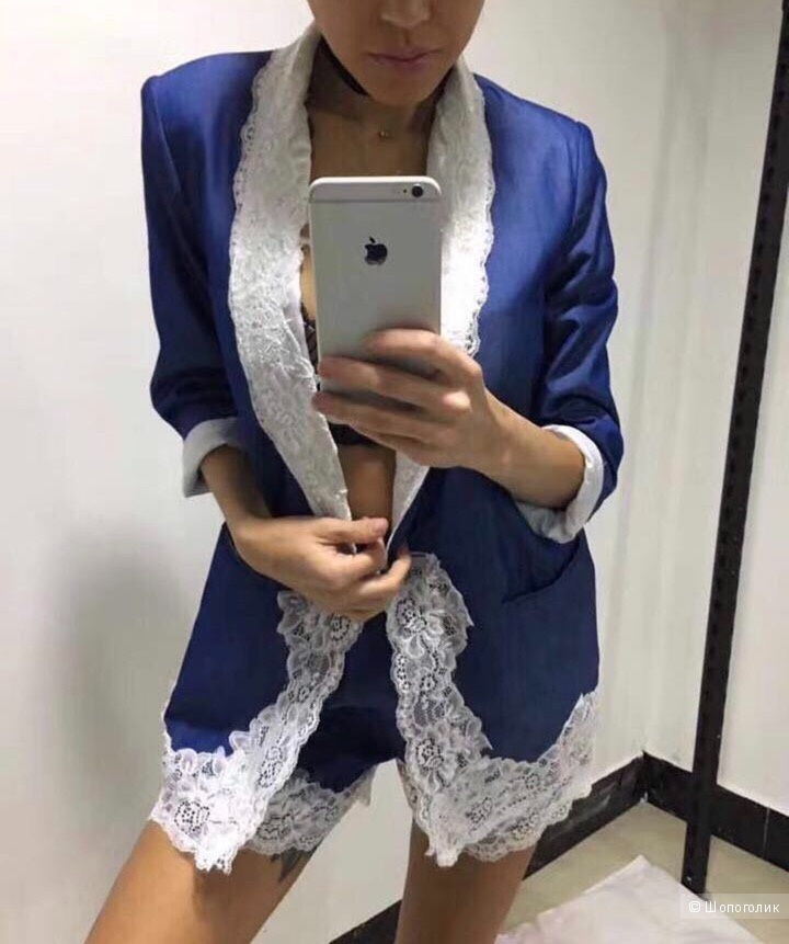 Костюм шорты Dolce Gabbana, M, темно-синий