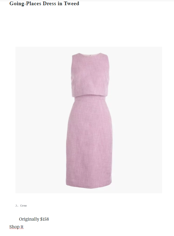 Платье твидовое J.Crew, 6 размер