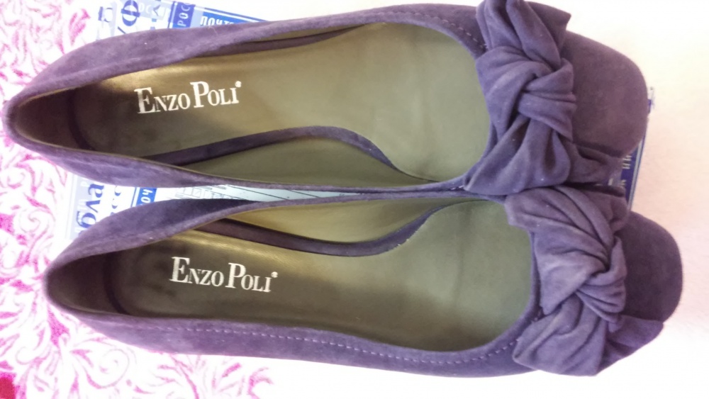 Замшевые туфли Enzo Poli, размер 40