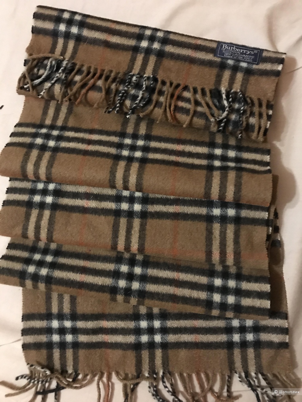 Кашемировый шарф Burberry 30*130 см.