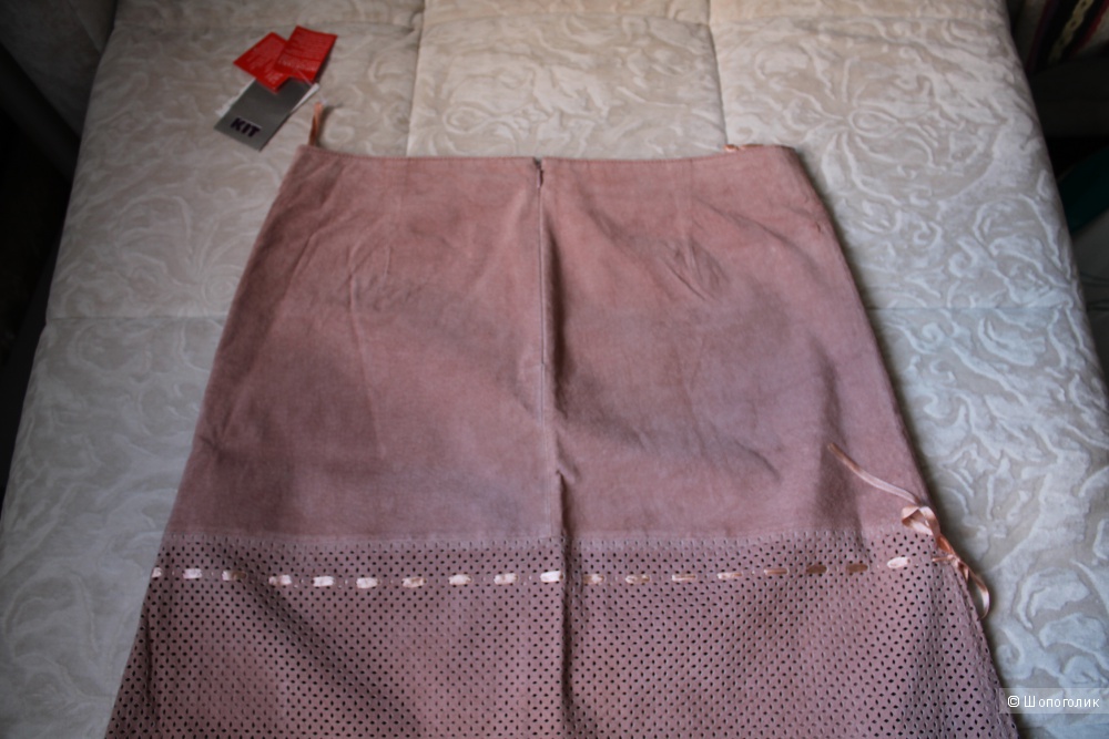 Замшевая юбка бренда KIT, размер евро 46