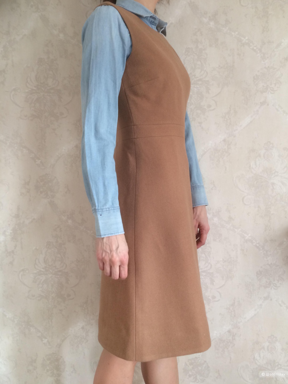 Шерстяное платье-сарафан J Crew размер 4US