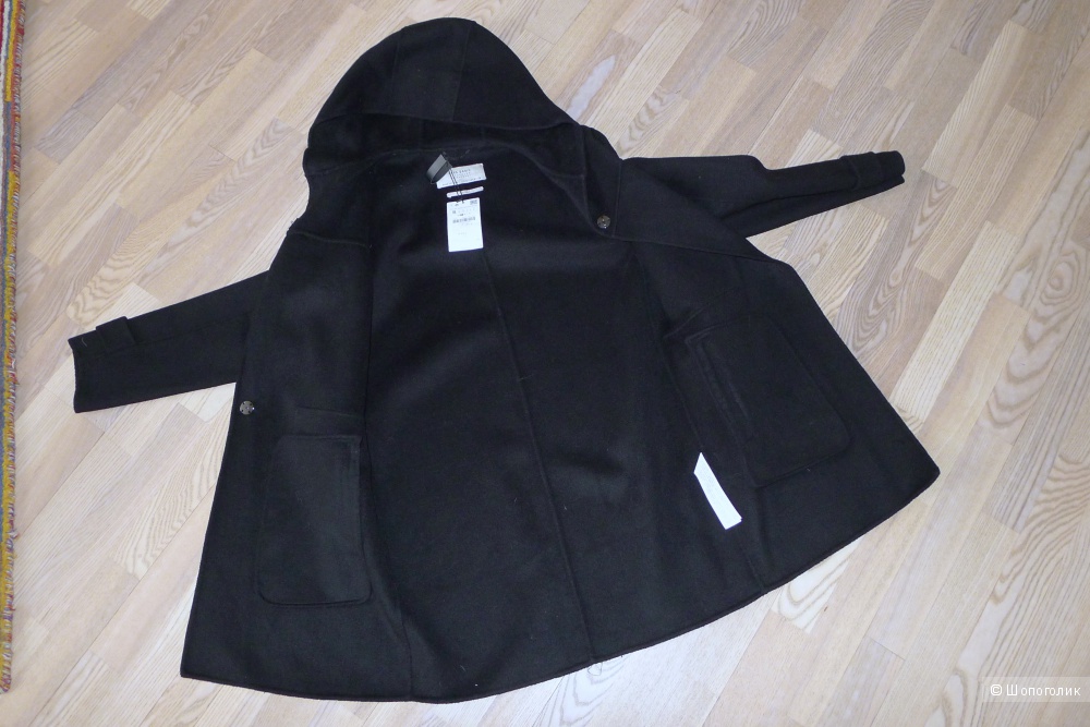 Пальто черное новое ZARA размер S