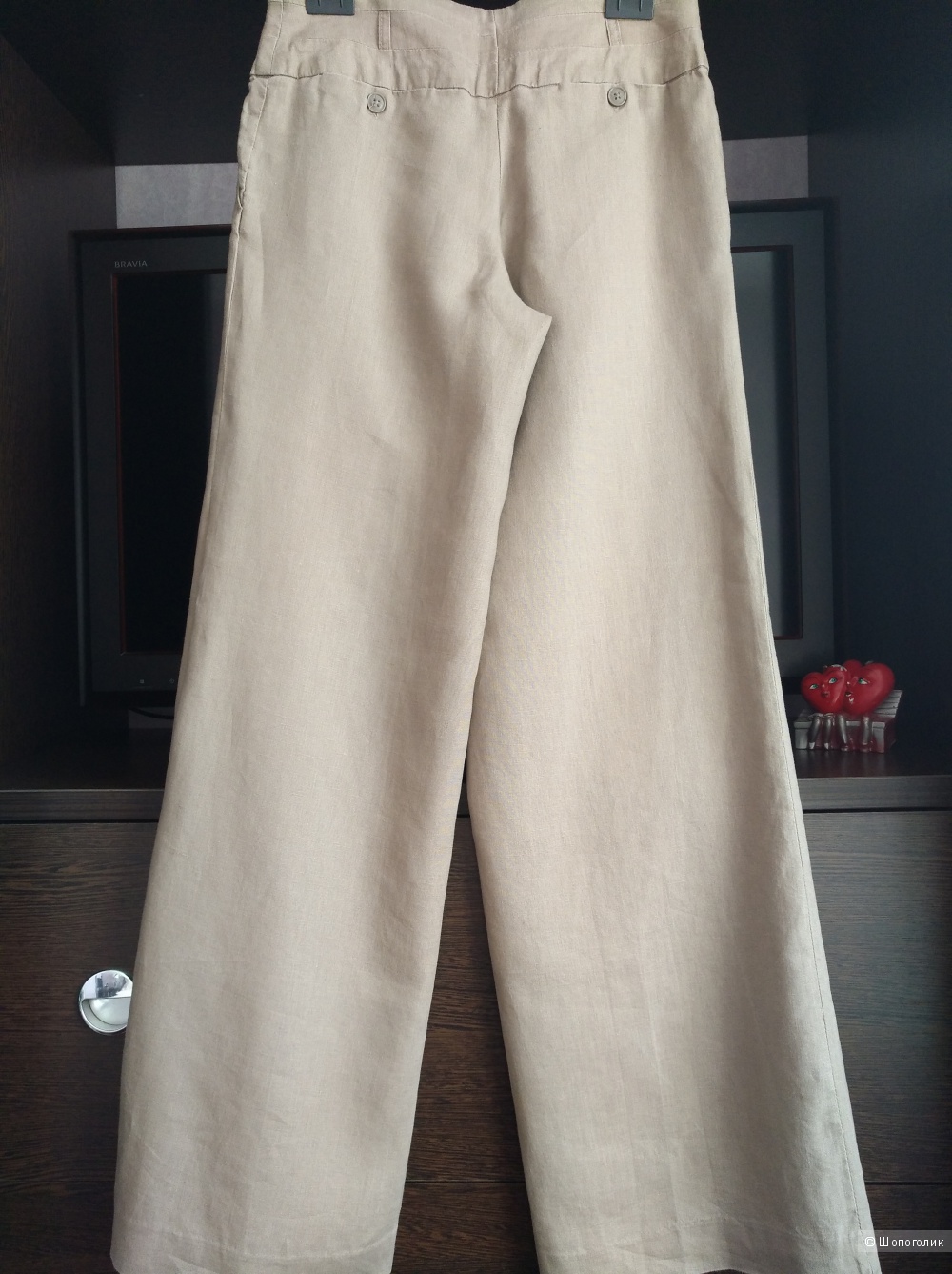 Льняные брюки H&M, EUR 34