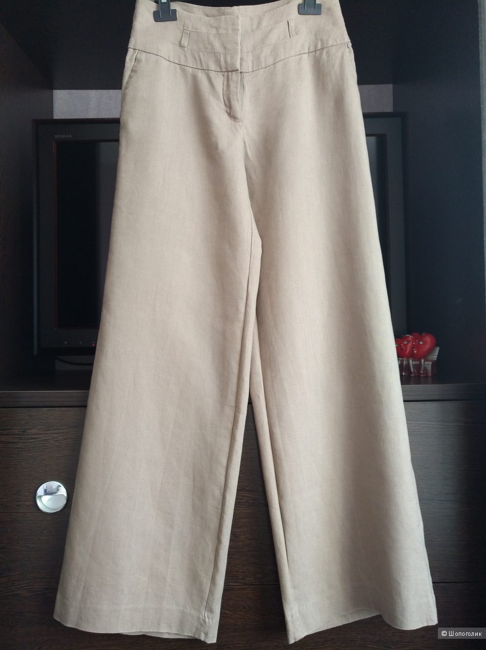 Льняные брюки H&M, EUR 34