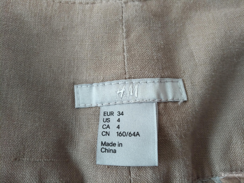 Льняные брюки H&M, EUR 34