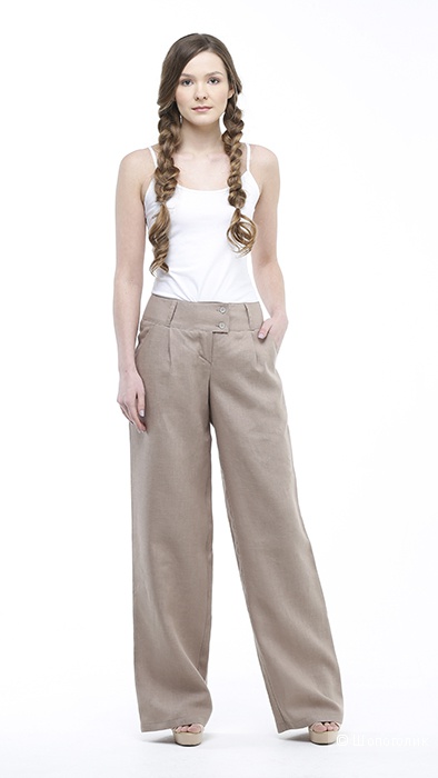 Льняные брюки H&M, EUR 34