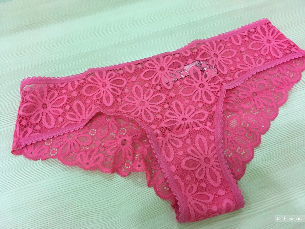Кружевные трусики бикини, Victoria's Secret, размер S (сет из 3 штук)