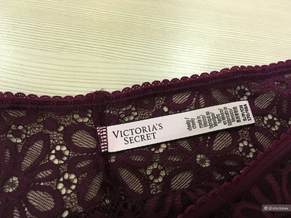 Кружевные трусики бикини, Victoria's Secret, размер S (сет из 3 штук)