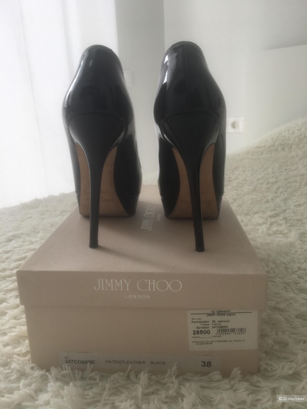 Туфли JIMMY CHOO, р. 38.