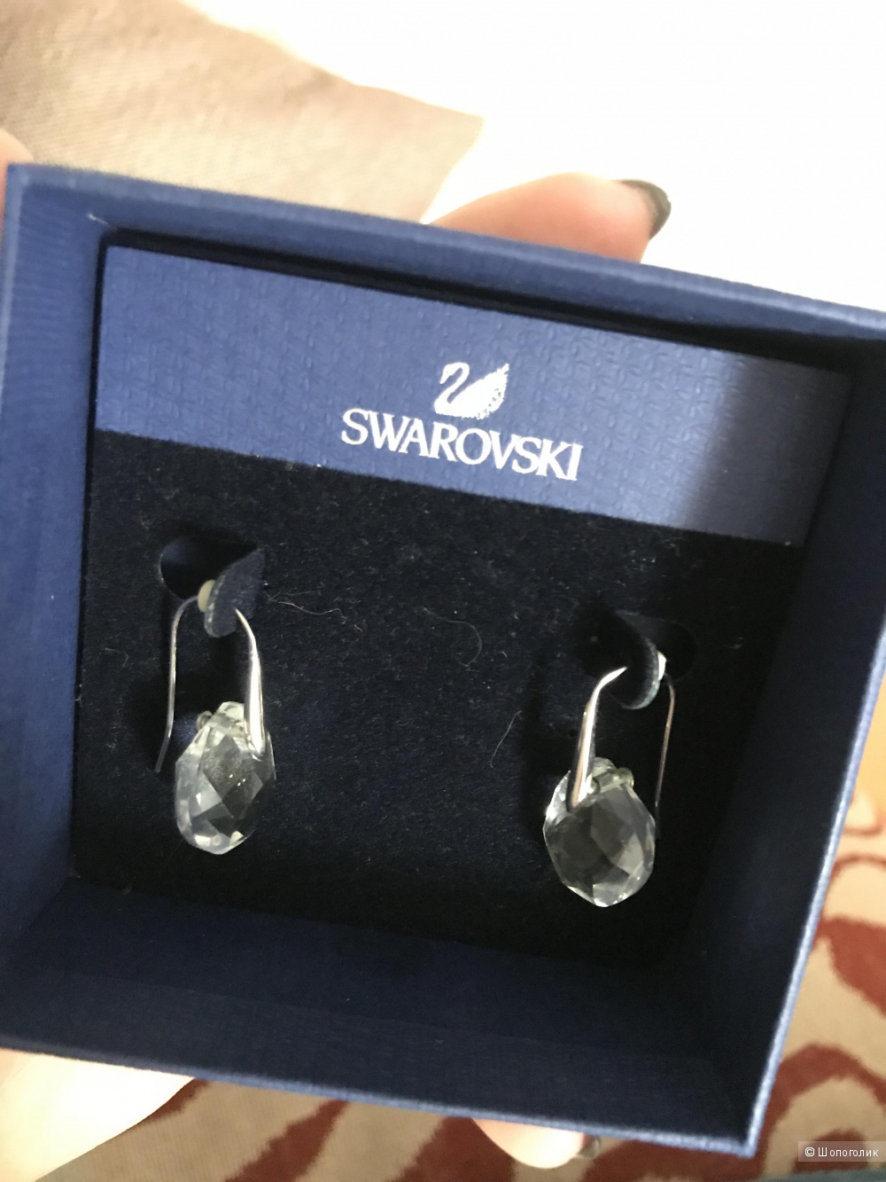 Серьги Swarovski Galet