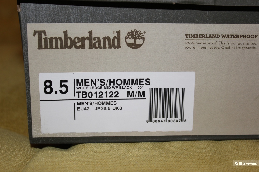 Ботинки мужские Timberland White Ledge Waterproof, р. 8.5US