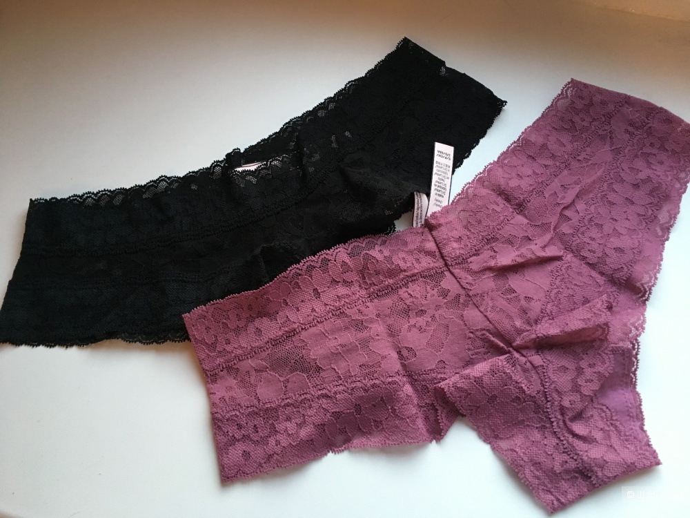 Кружевные трусики Cheeky Victoria's Secret, размер S (сет из 2 штук)