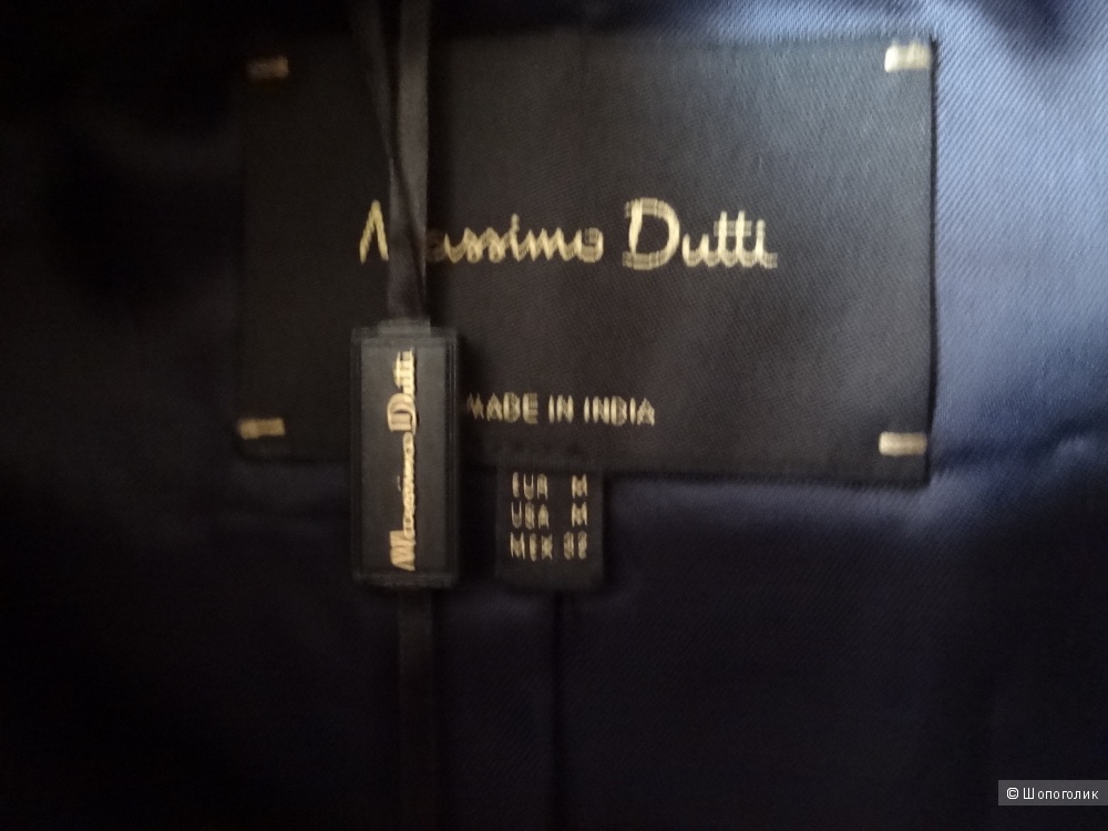 Кожаная куртка Massimo Dutti размер по маркировке М.