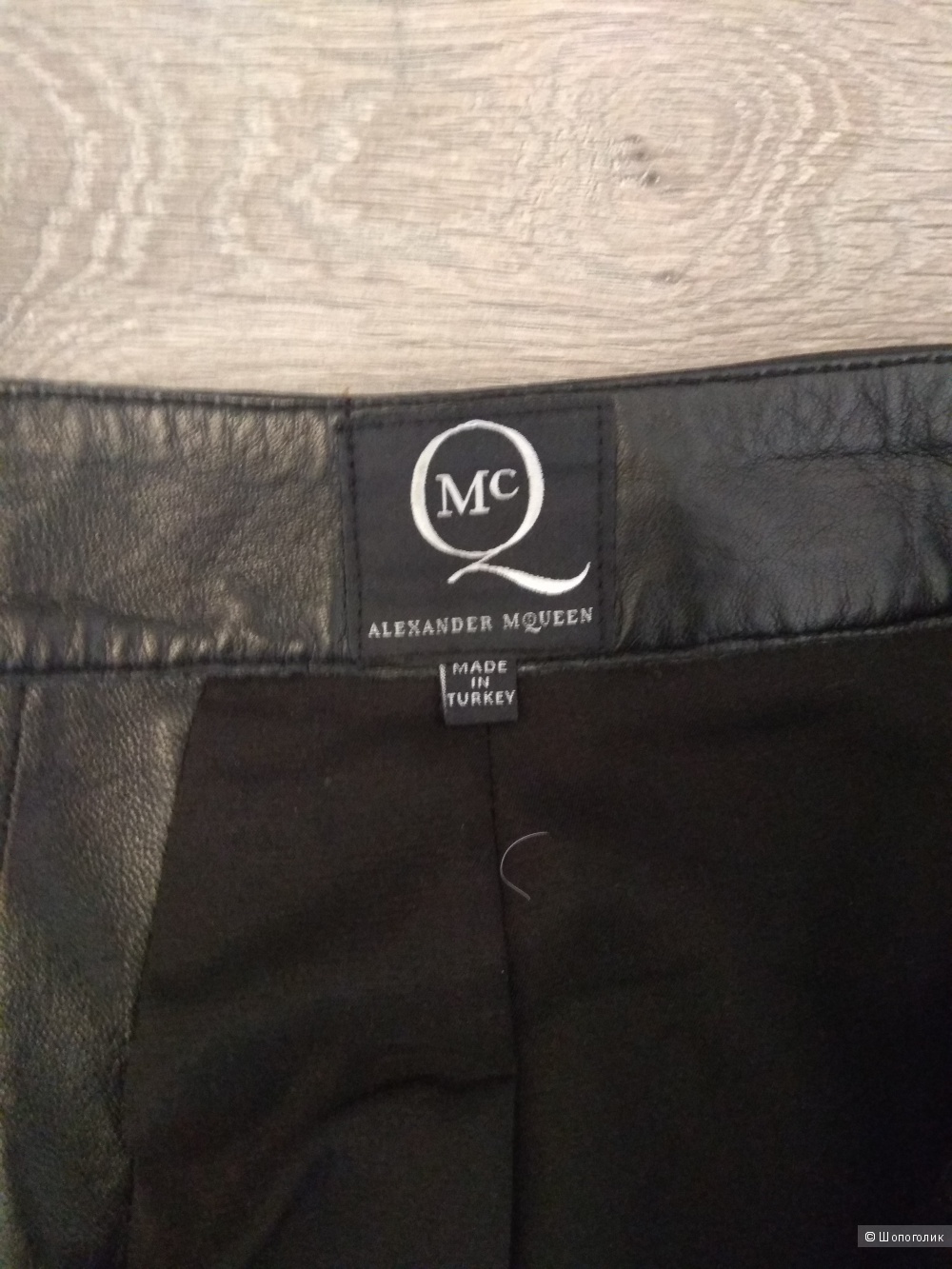 Кожаные брюки McQ Alexander McQueen 40-42 р