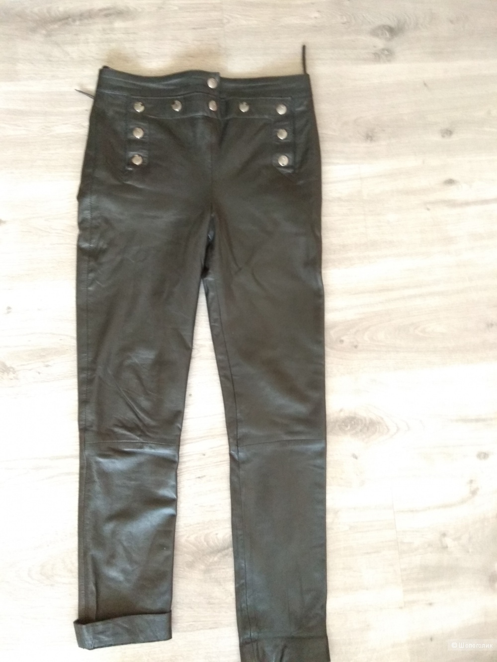 Кожаные брюки McQ Alexander McQueen 40-42 р