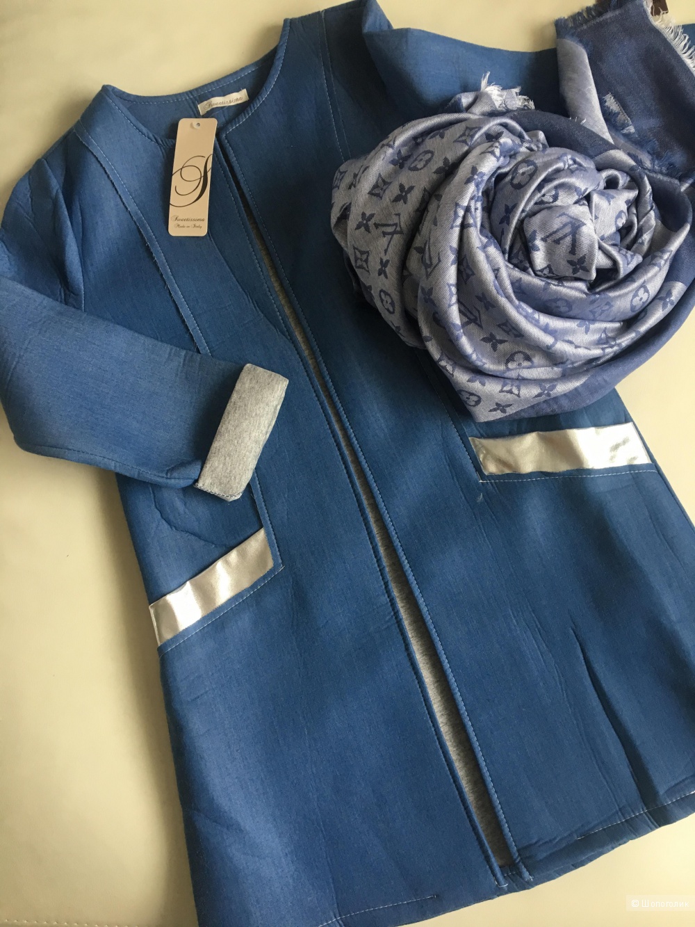 Тренч Jeans, oversize