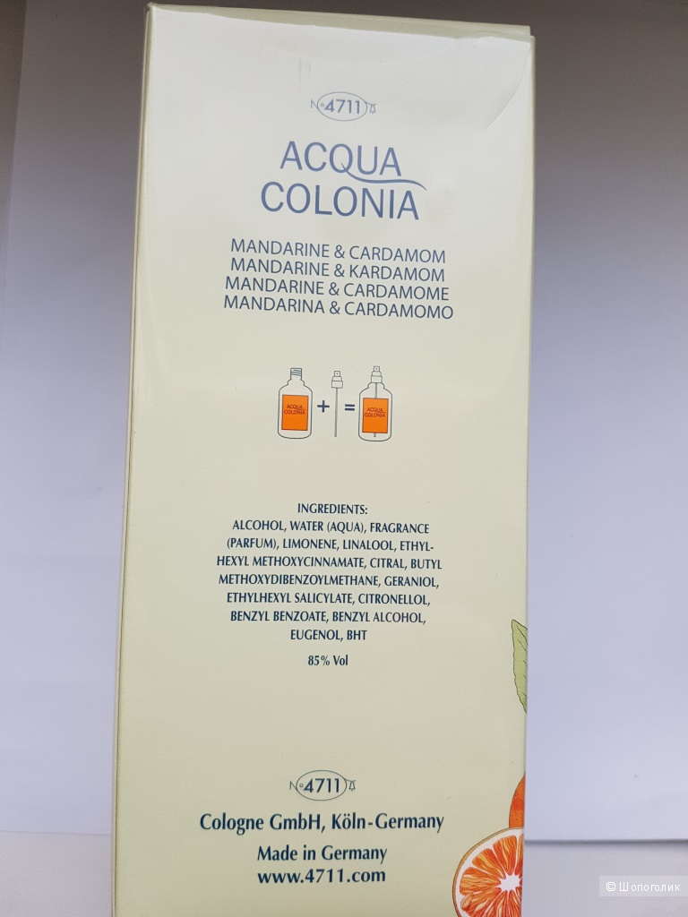 4711 Acqua Colonia Mandarine & Cardamom Maurer & Wirtz для мужчин и женщин 170 мл