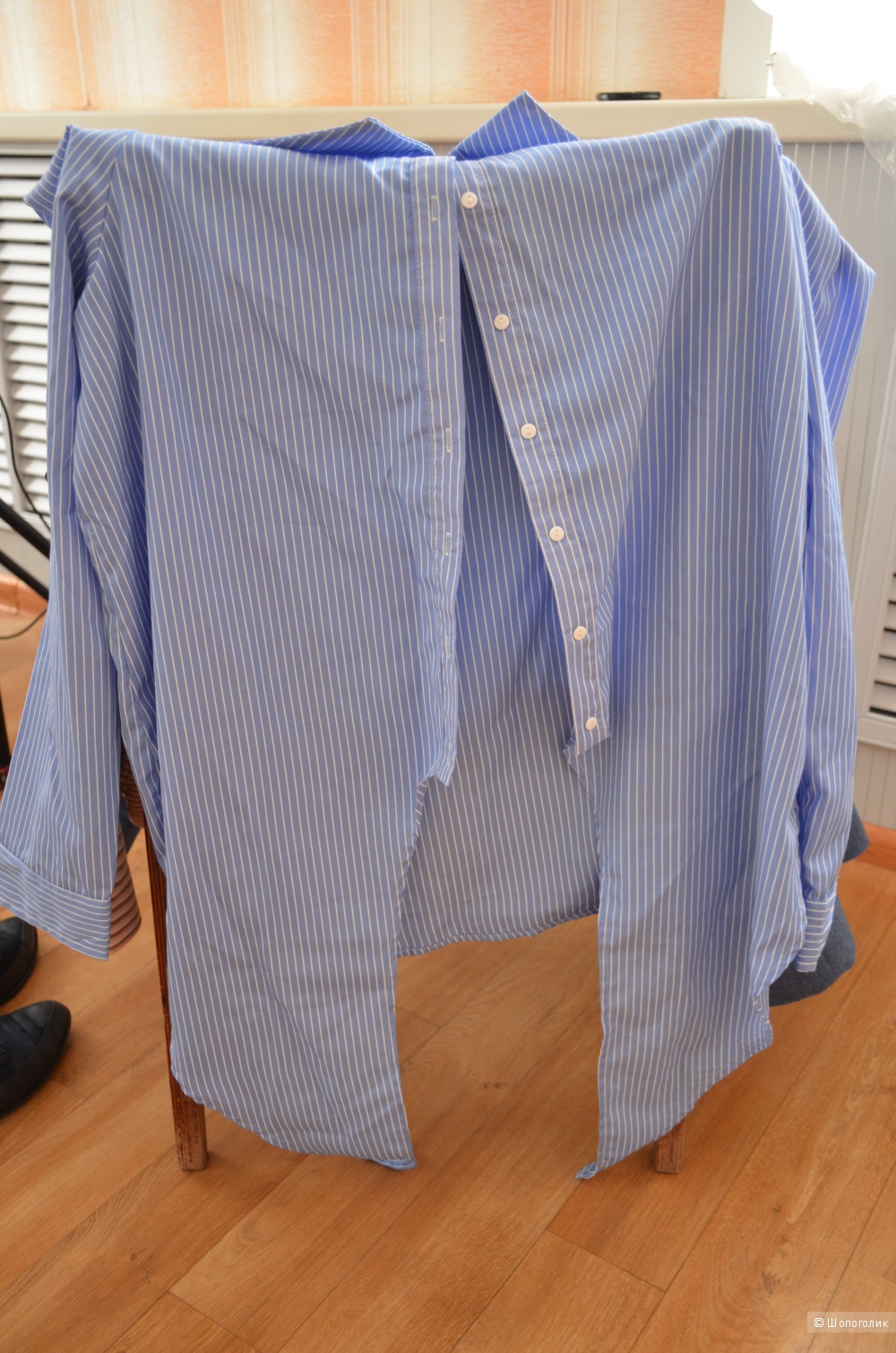 Рубашка со спущенными плечами и завязкой "QED London" 50 размер RU